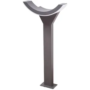Comparateur de prix : Lucande, borne lumineuse LED Half, 60 cm, anthracite, métal, IP54