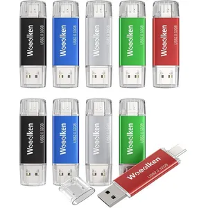 Lot de 10 clés USB C 16 Go USB C 2.0,2 en 1 Rapide,OTG Clé USB C 16 Go...Vendu parcdiscount