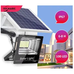 Lampes solaires d'extérieur 100 LED avec détecteur de mouvement, étanc...