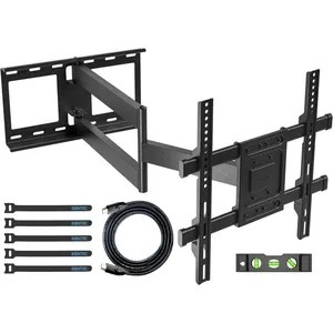 MARQUE GENERIQUE Support Mural Tv À Extra Longue Portée 850Mm Pour Écrans Plats/Incurvés Lcd/Led/Oled De 32 À 70 Pouces Jusqu'À 60 Kg,400X400 Mm pas cher