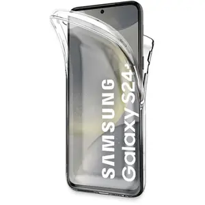 123 Coque 360 degré pour Samsung Galaxy S24+ Plus 5G - Coque de protection intégrale transparente Avant et arrière - Antichoc -Vendu parcdiscount