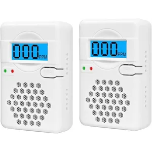 Lot de 2 mini détecteurs de monoxyde de carbone sans fil, alimentés pa...Vendu parcdiscount