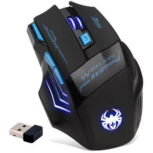 Comparateur de prix : Zelotes 2,4 GHz Souris Sans Fil Professionnel, 7 Boutons 2400 dpi LED ...