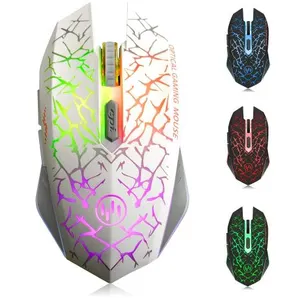 Comparateur de prix : K6 Souris sans Fil Gaming, LED Silencieuse Souris Optique sans Fil Rechargeable avec USB Récepteur, 3 DPI Réglables et 6 Boutons, pour