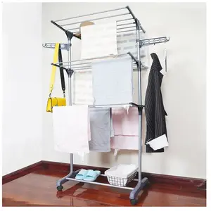 Jeobest - tendoir Linge Intérieur sur 3 Niveau Séchoir à Linge Extensi... pas cher
