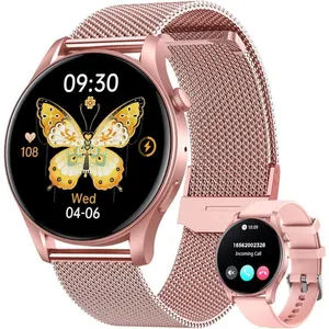 Montre Connectée Femme Avec Appels - Smartwatch Écran Amoled 143 Tacti... pas cher