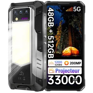 OUKITEL WP100 Titan, 6,8" FHD+ 120Hz, Dimensity 7300, 12Go+512Go, étan...