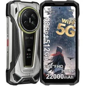 Doogee VMax 2 5G Smartphone Incassable 48Go + 512Go 22000mAh/120W 6.78...