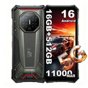 DOOGEE S300 Pro 512 Go Stockage (extensible 2To), Batterie 11000mAh Ch...