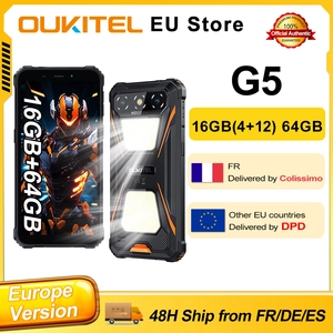 Oukitel G5 Android 14 double lumières de Camping 4G Smartphone robuste... pas cher