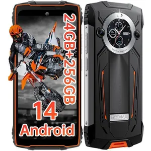 Smartphone OSCAL PILOT 2, 8Go+256Go, 8800mAh Écran 6.5 FHD+, 50MP+32MP, Android 14 GPS/NFC/OTG Orange pas cher