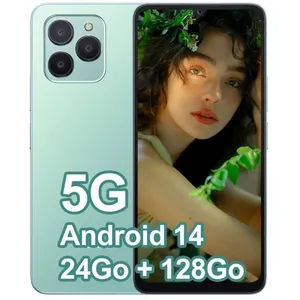 FOSSiBOT S1 5G Smartphone 24Go (6+18) RAM /128Go ROM 6.75" HD+ 4900mAh 50MP Android 14 Téléphone Portable NFC GPS Double SIM - VertVendu parcdiscount