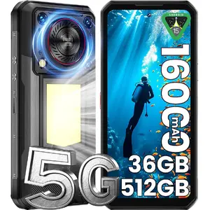 Smartphone Oukitel WP56 Noir : 6.8" FHD+,12Go+512Go+2To, 16000mAh, And... pas cher