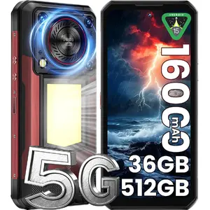 Smartphone Oukitel WP56 Rouge : 6.8" FHD+,12Go+512Go+2To, 16000mAh, An... pas cher