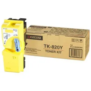 Kyocera TK 820Y - jaune - originale - cartouche de toner pas cher