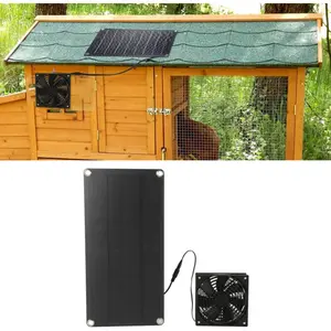 OEM Ventilateur Solaire Kit 20w Mini Portable Pour Serre, Poulailler, ... pas cher