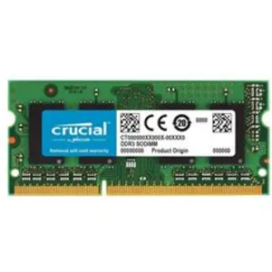 Crucial - DDR3L - module - 4 Go - SO DIMM 204 broches - 1600 MHz / PC3-12800 - CL11 - 1.35 V - mémoire sans tampon - non ECCVendu parfnac