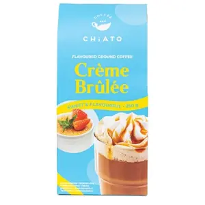 Comparateur de prix : Café moulu aromatisé à la crème brûlée CHiATO Crème Brûlée, 250 g