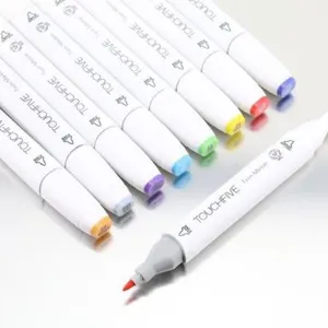 Comparateur de prix : OHP Kit de 80 Feutres Marqueur Huile-alcool Double 1mm-6mm 80 Couleurs...