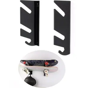 JIANGZHA 2pcs Support mural pour skateboard - Double étagère murale - ... pas cher