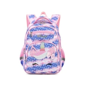 Sac à Dos Enfant Léger - Licorne Etoilée Rose - 30x20x40 cm pas cher