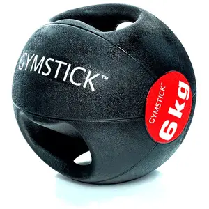 Gymstick Ballon De Médecine En Caoutchouc Avec Poignées 6kg pas cher