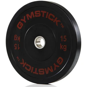 Gymstick Bumper Plat 15 Kg Unit - Disque de musculation noir TU pas cher