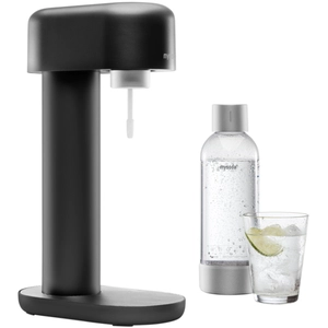 Mysoda Pack Ruby - Machine à eau pétillante avec 2 bouteilles d'eau en PET et une cylindre de CO2 - NoirVendu paramazon