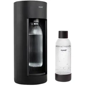 Comparateur de prix : Machine à gazéifier l'eau + 2 bouteilles noir Mysoda GL004F-B-FR