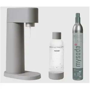 Comparateur de prix : Mysoda Pack machine à gazéifier l'eau gris - EUR-WD002F-MG-FR