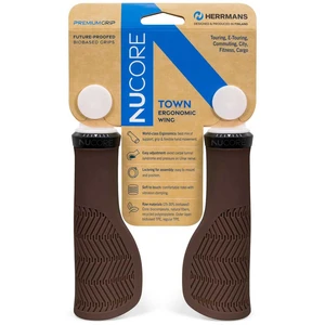Comparateur de prix : Herrmans Nucore Town Wave Poignées Marron 130 mm
