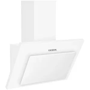 Topstrong - Hotte Inclinee 60cm 350 m³/h 3 Vitesse Recyclage ou Evacuation Verre Blanc-TV4760W pas cher