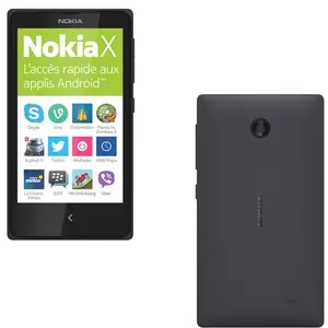 Smartphone Nokia X, Double SIM, 4 Go, Noir pas cher