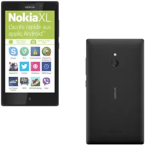 Nokia XL 12,7 cm (5") Double SIM Nokia X 1.2 3G Micro-USB B 0,75 Go 4 Go 2000 mAh Noir pas cher