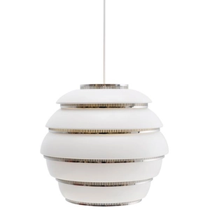 ARTEK lampe à suspension A331 BEEHIVE (Blanc / Chrome - Métal)