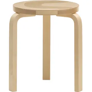 ARTEK - Tabouret empilable Artek + Marimekko - Bois naturel - Lamellé-... pas cher