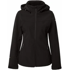 Icepeak Ice Peak Blouson à Capuche en Softshell pour Femmes Brenham, Noir, 38 pas cher