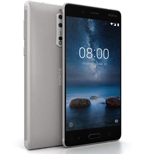 Nokia 8 13,5 cm (5.3") SIM unique Android 7.1.1 4G USB Type-C 4 Go 64 Go 3090 mAh Argent pas cher