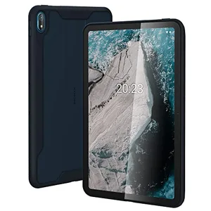 Nokia Housse Compatible avec Nokia T20, Conception Robuste Antichoc, Bords surélevés pour Une Protection Contre Les Chutes et Les Rayures, étui de Tablette à Prise Facile, Bleu