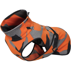 env. 32cm de longueur de dos (taille S) Icepeak Pet Veste polaire, noir/orange pour chienVendu parzooplus