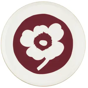 Marimekko - Assiette Assiettes - Rouge - Grès - Designer Maija IsolaVendu paramazon