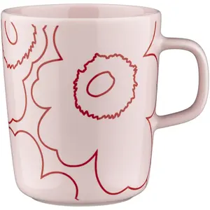 Marimekko - Mug Piirto Unikko - Rose - Grès - Designer Maija IsolaVendu paramazon