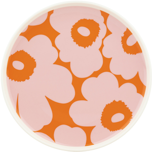 Marimekko - Assiette à dessert Unikko - Rose - Grès - Designer Maija I... pas cher