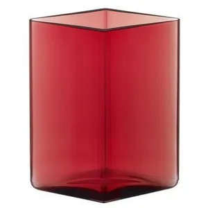 Comparateur de prix : Iittala Ruutu 1015596 Vase Canneberge 11,5 x 14 cm