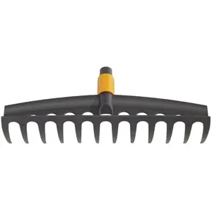 Comparateur de prix : FISKARS Râteau universel Quikfit  12 dents avec tête en Fibercomp 