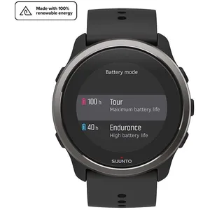 Montre connectée Suunto 5 Peak Black avec bracelet silicone Noir pas cher