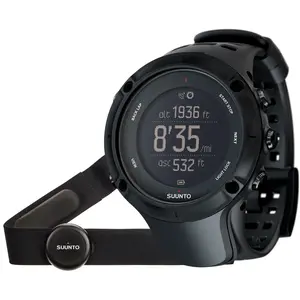 Suunto AMBIT3 Peak Montre GPS Mixte Adulte, Noir, Avec ceinture émettrice de fréquence cardiaque pas cher