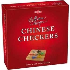 Tactic Chinese Checker in cardbord Box, Multicoloured, 40219 pas cher