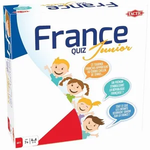 Jeu de société France Quiz Junior - TACTIC - Questions réponses - Pour adultes et enfants dès 7 ans pas cher
