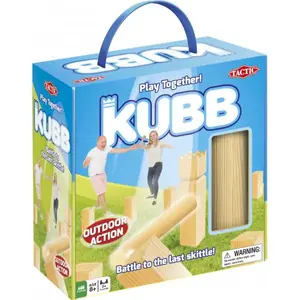 Jeu de quilles en bois TACTIC - Kubb - Extérieur - Mixte - Marron clair pas cher